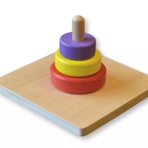 Moyo Montessori Moyo Montessori Tři barevné kruhy na kolíku