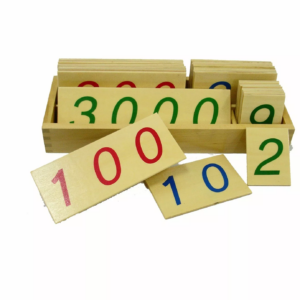 Moyo Montessori Moyo Montessori Velké dřevěné karty s čísly 1-3000