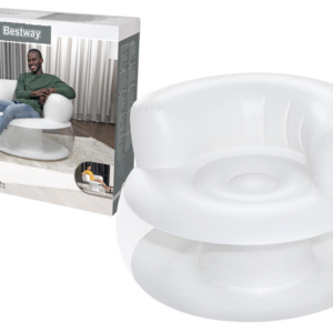 Nafukovací křeslo 112 x 112 x 70 cm Bestway 75138 bílé