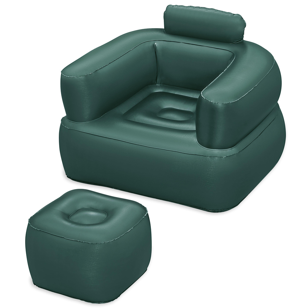 Nafukovací křeslo Bestway 75137 tmavě zelené - Obrázek 2