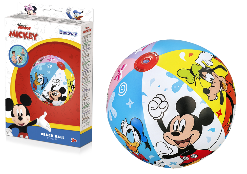 Nafukovací plážový míč Mickey Mouse