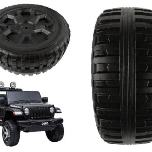 Náhradní kolo EVA s puklicí na elektrické vozítko Jeep Wrangler Rubicon