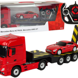 Nákladní auto Mercedes na dálkové ovládání R/C 1:26 červené
