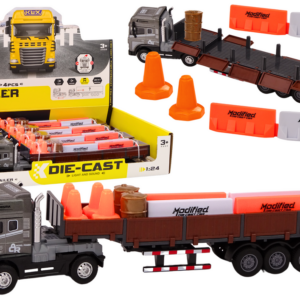 Nákladní auto s přívěsem 1:24 TIR s doplňky
