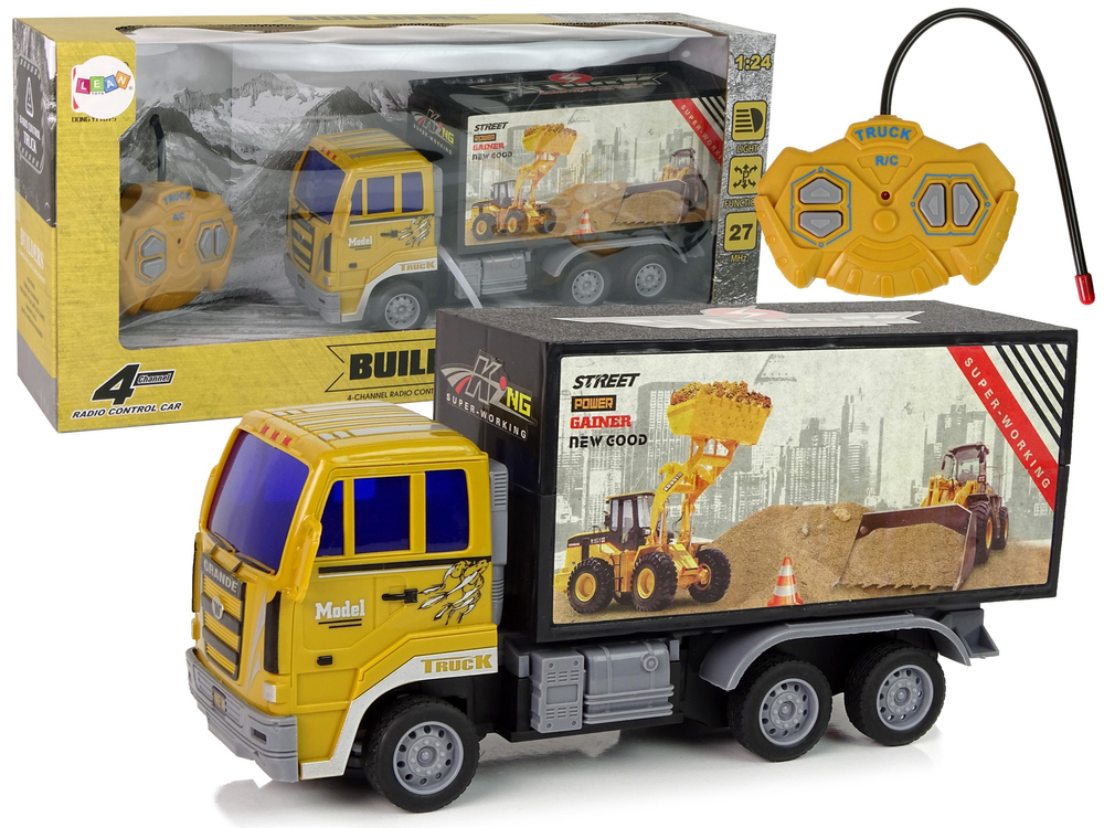 Nákladní automobil na dálkové ovládání 1:24 žlutý