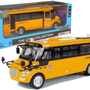 Natahovací autíčko školní autobus žlutý