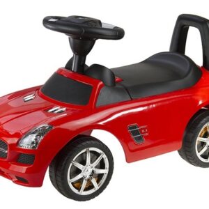 Odrážedlo Mercedes Benz se zvuky červený