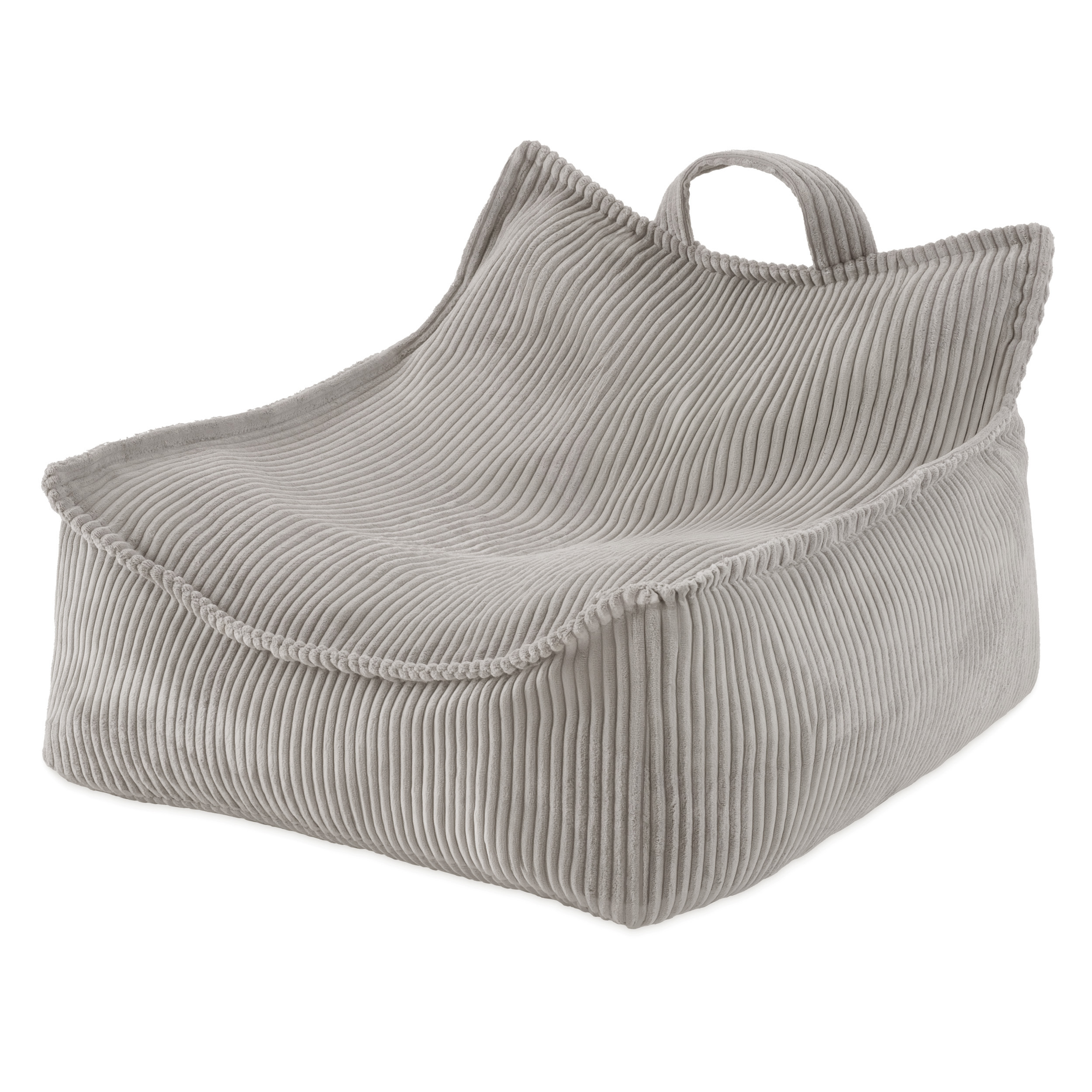 PLUSH NEST PLUSH NEST Dětské čtvercové křesílko Puffy Manšestr 77 × 67 × 50 cm béžové