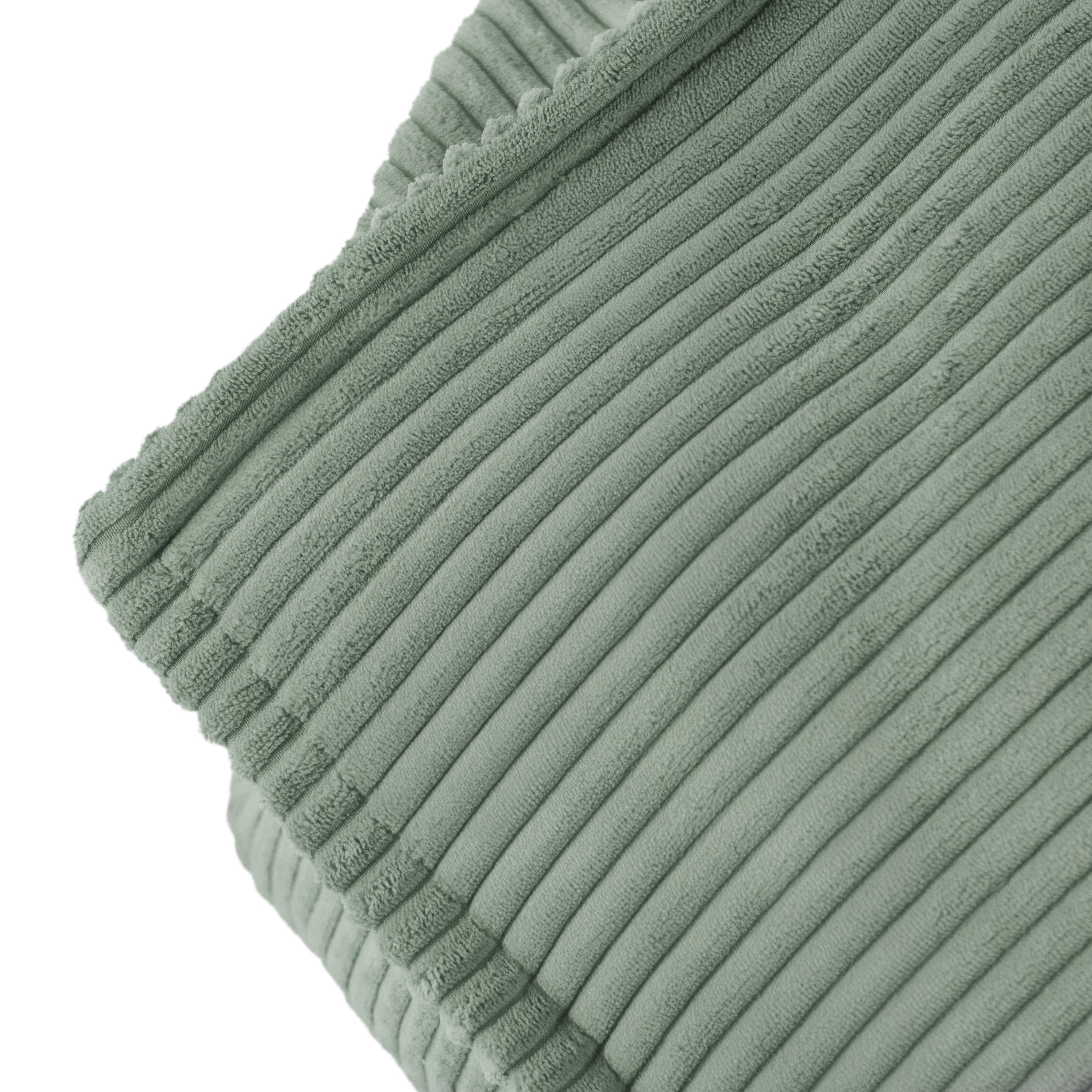 PLUSH NEST PLUSH NEST Dětské čtvercové křesílko Puffy Manšestr 77 × 67 × 50 cm zelené - Obrázek 2