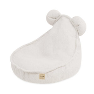 PLUSH NEST PLUSH NEST Dětské křesílko Huggy Bear Beránek 68 × 45 cm krémové