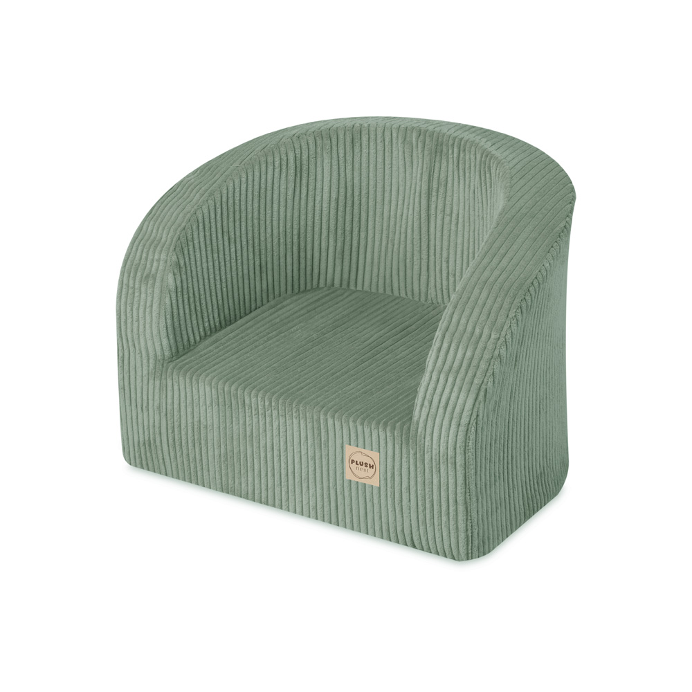 PLUSH NEST PLUSH NEST Dětské sedátko Manšestr Premium zelené