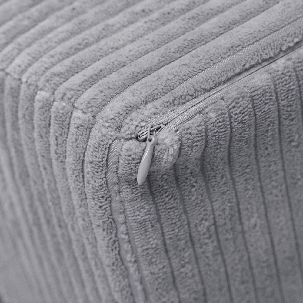 PLUSH NEST PLUSH NEST Dětské sedátko z prémiového šedého manšestru - Obrázek 2