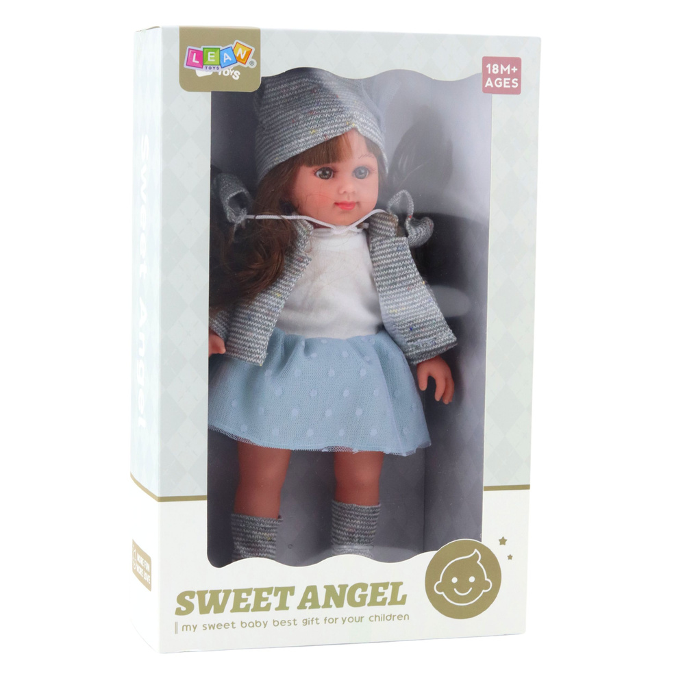 Panenka Sweet Angel v modrých šatech s doplňky 36 cm - Obrázek 2