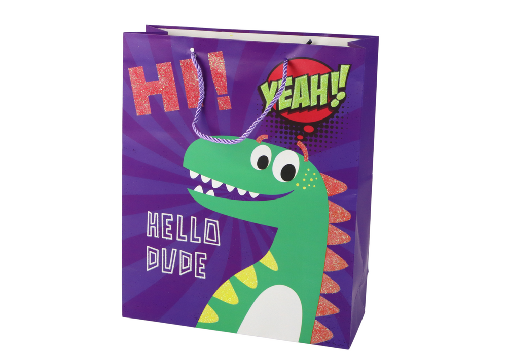 Papírová dárková taška s dinosauřím motivem 41