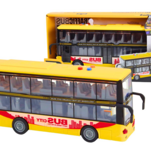 Patrový autobus 1:16 s efekty a frikčním pohonem žlutý