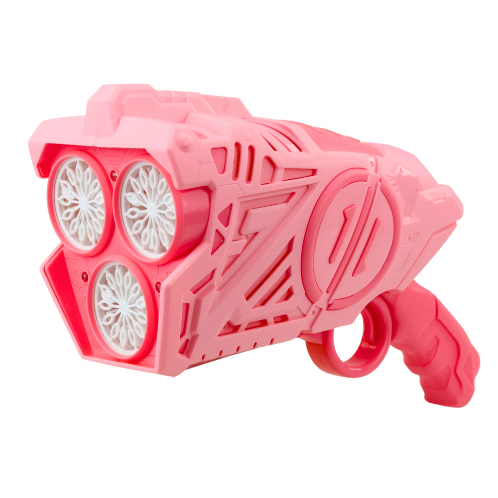 Pistole na mýdlové bubliny LED růžová - Obrázek 2