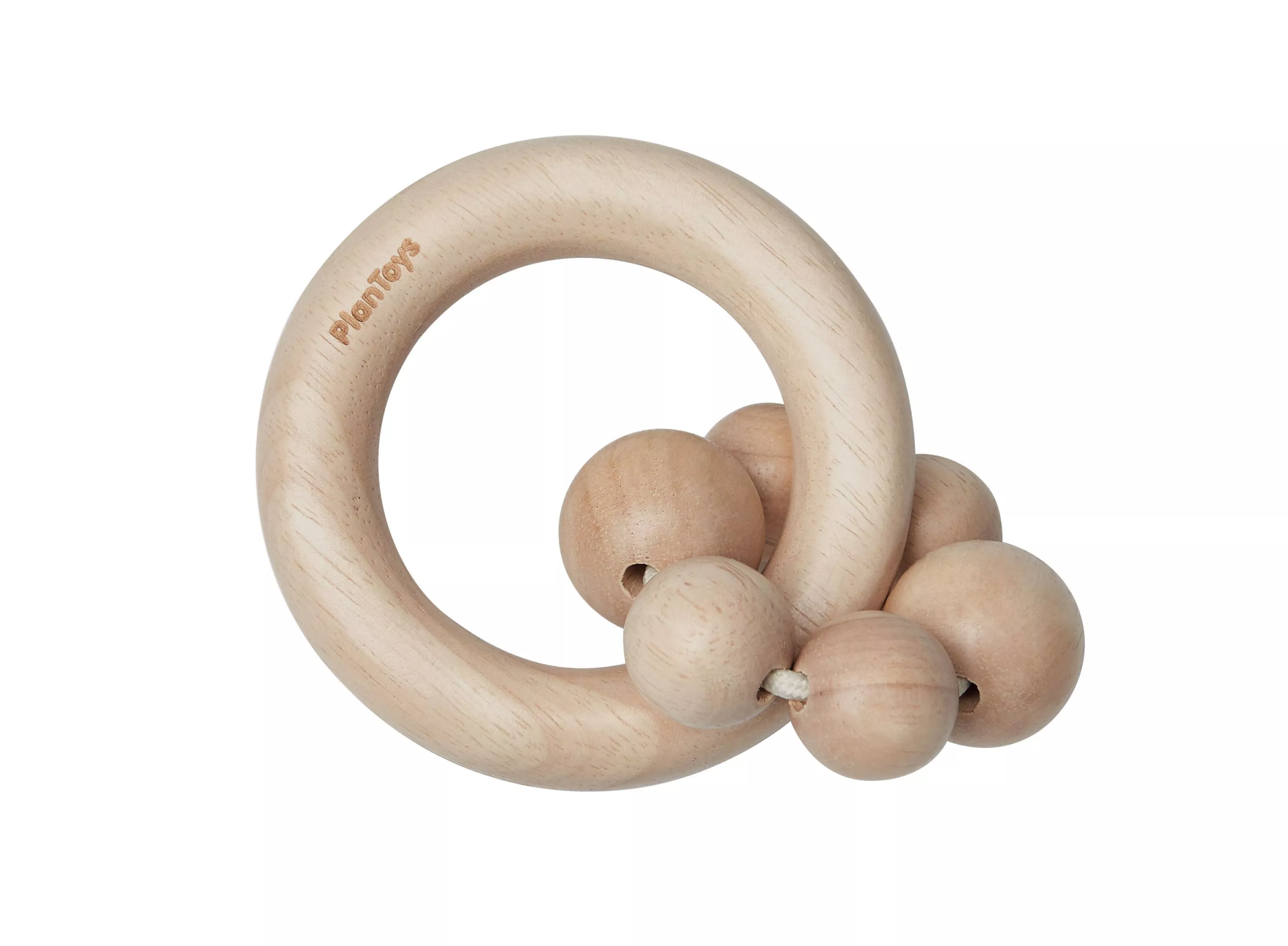 PlanToys PlanToys Chrastítko korálky - přírodní