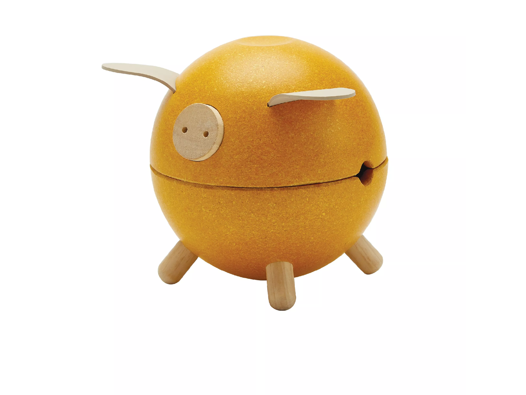 PlanToys PlanToys Kasička - žluté prasátko "Orchard"