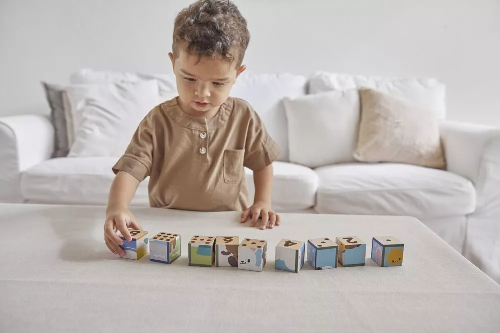 PlanToys PlanToys Obrázkové kostky - Zvířata - Obrázek 2
