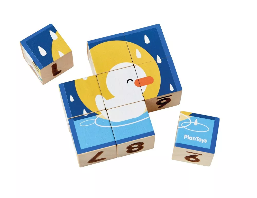 PlanToys PlanToys Obrázkové kostky - Zvířata