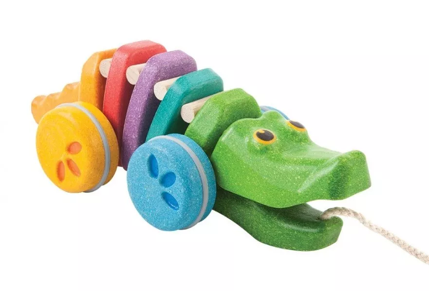 PlanToys PlanToys Tančící krokodýl - duhový