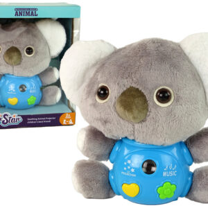 Plyšová koala s projektorem šedá