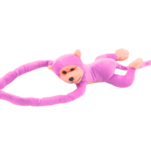 Plyšová opička se zvukovými efekty 60 cm růžová