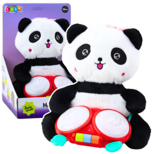 Plyšová panda s bubny a efekty