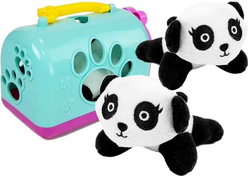 Plyšová panda s přepravkou