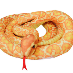 Plyšový had 110 cm zlatý