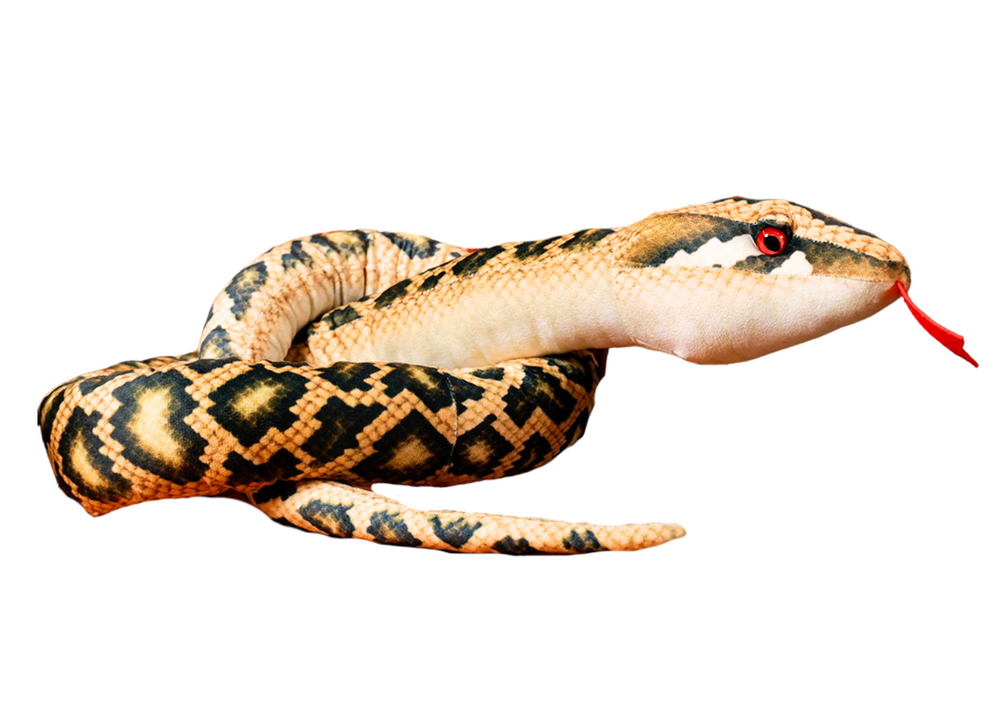 Plyšový had 210 cm černý