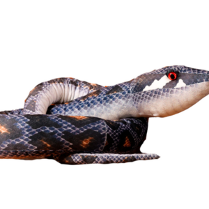 Plyšový had 210 cm šedý