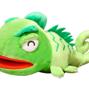 Plyšový maňásek chameleon 30 cm zelený