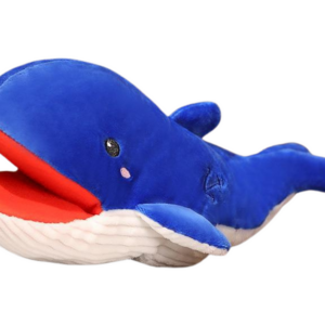 Plyšový maňásek velryba 30 cm modrá