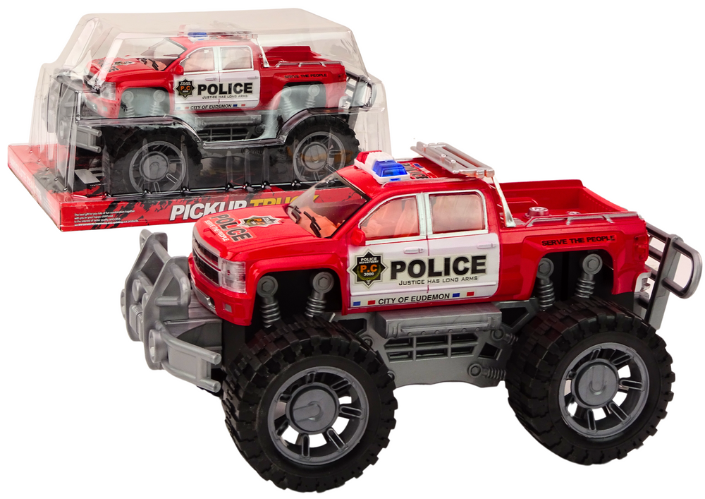 Policejní auto Pickup červený