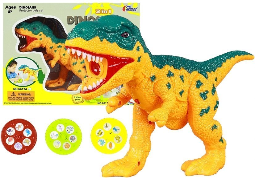 Projektor na kreslení dinosaurus s fixy a šablonami