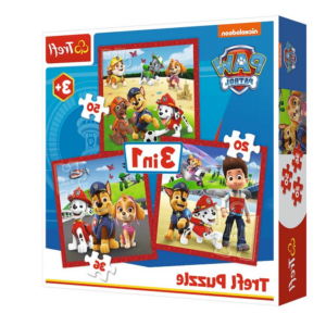 Puzzle 3v1 Veselí psi Tlapková patrola Trefl 34867
