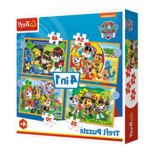 Puzzle 4v1 Prázdninová Tlapková Patrola Trefl 34395