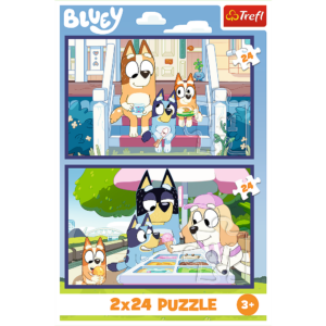 Puzzle Funny Bluey 2x24 Trefl 34446