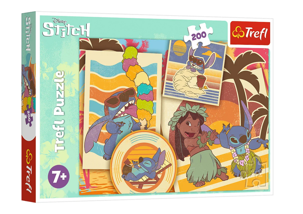 Puzzle Hudební svět Lilo a Stitch 200 dílků Trefl
