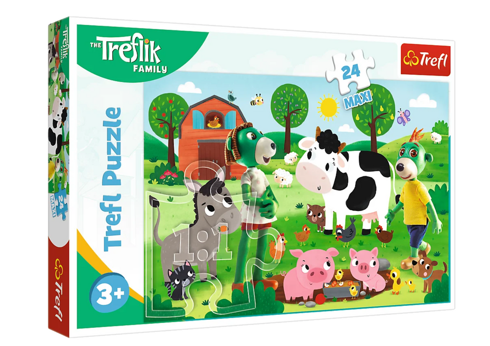 Puzzle Treflíci na venkově 24 maxi dílků Trefl