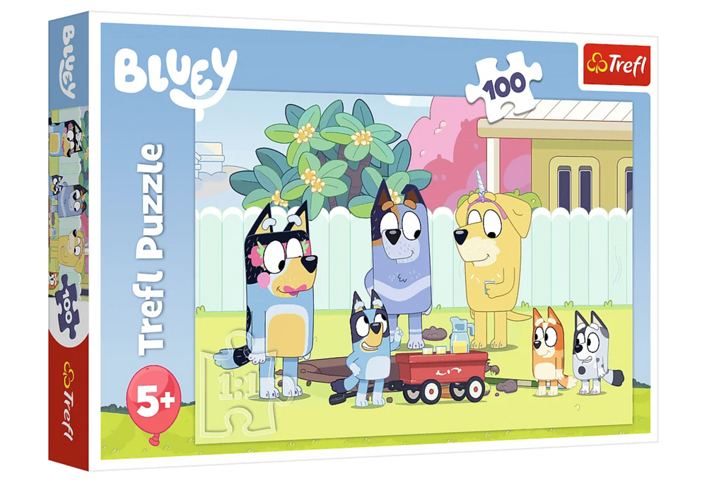Puzzle Veselý svět Bluey 100 dílků Trefl