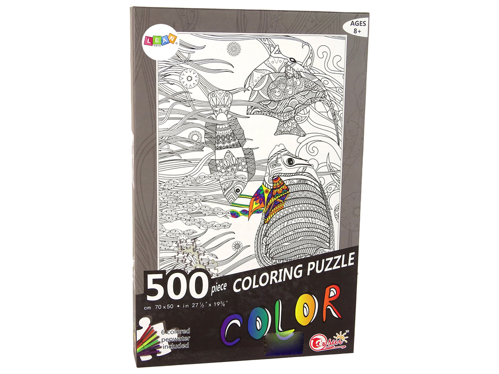 Puzzle k vymalování Ryby a Oceán 500 dílků - Obrázek 2