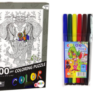 Puzzle k vymalování Slon 500 dílků