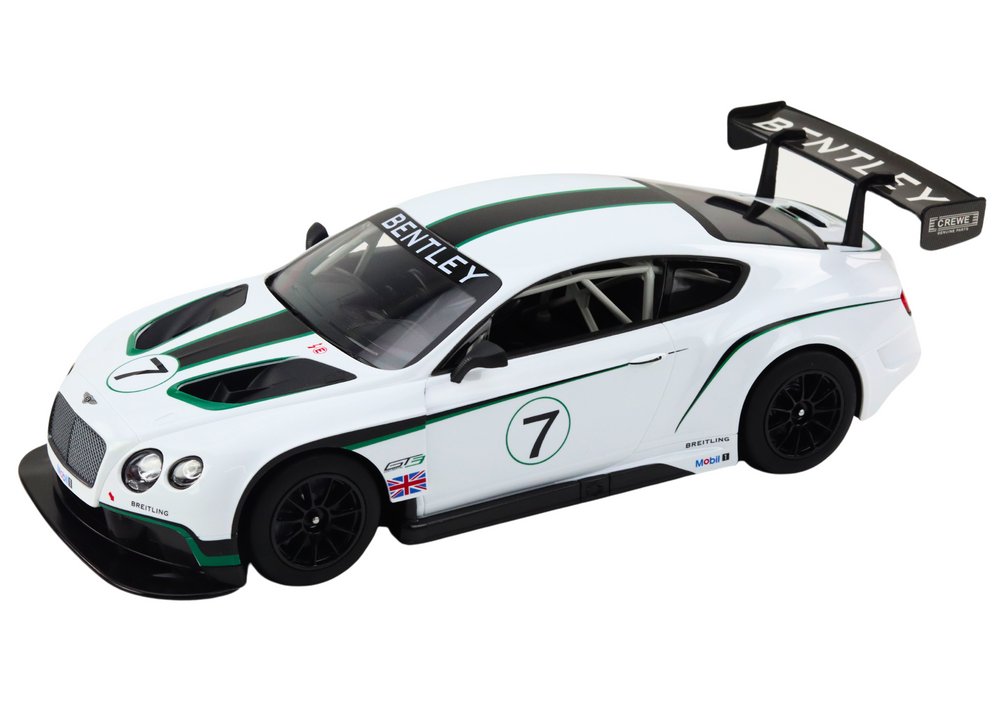 RASTAR Auto na dálkové ovládání R/C Bentley Continental GT3 1:14 Rastar bílé - Obrázek 2