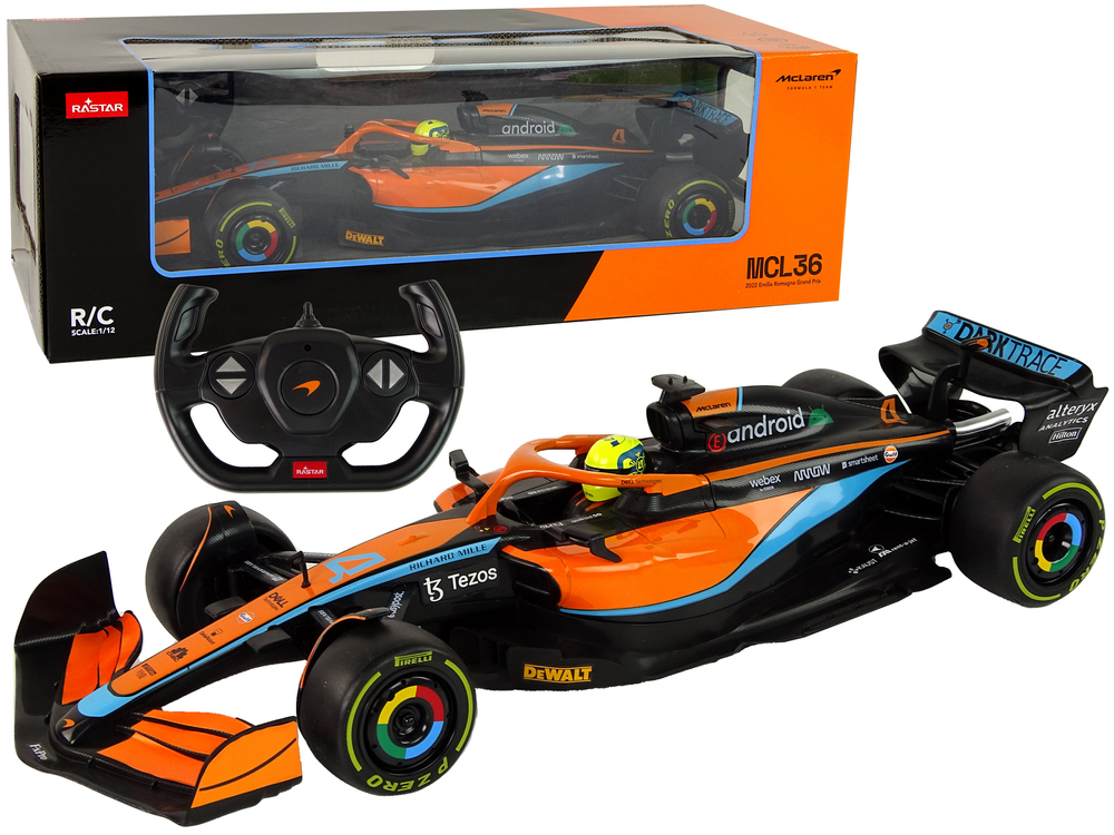 RASTAR Formule na dálkové ovládání R/C McLaren F1 Rastar 1:12 oranžová