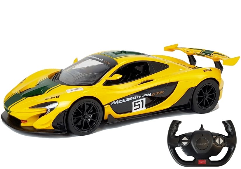 RASTAR RASTAR Auto na dálkové ovládání R/C McLaren P1 GTR 1:14 žluté - Obrázek 2