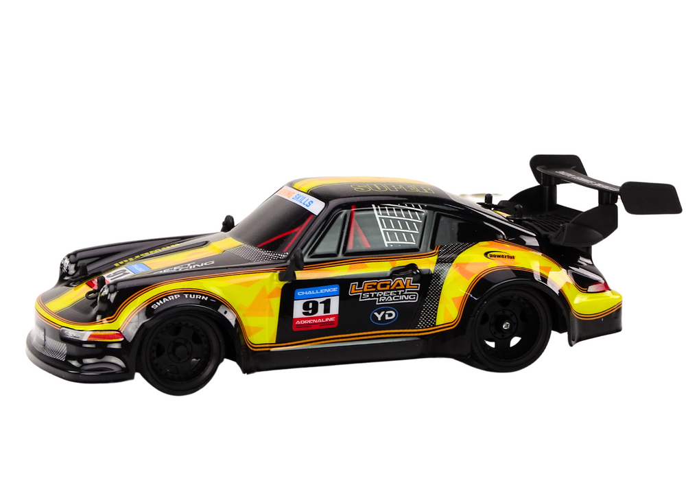 RC Auto na dálkové ovládání 1:16 gumové kola drift žluté - Obrázek 2