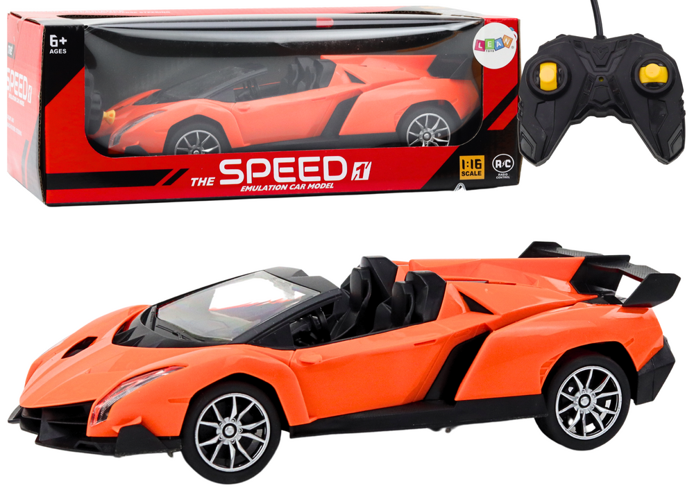 RC Sportovní Auto na Dálkové Ovládání 1:16 Oranžové