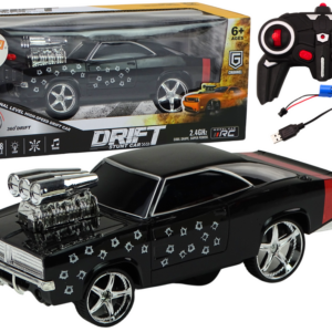 RC auto 1:18 Drift 360 světla a zvuky černé